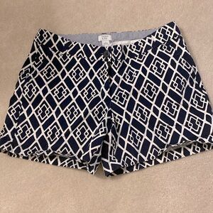 Navy & White Shorts